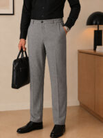 Men's Solid Full trouser - Image 2