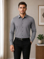 Men's Solid Full  sleeve male shirt